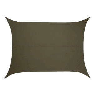 Voile d'ombrage Elyora 4x3m vert laurier