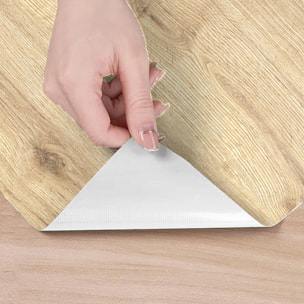Rouleau revêtement adhésif vinyle au mètre - Sticker lavable Cuisine Meuble Armoire Porte - BOIS CHÊNE BLANC