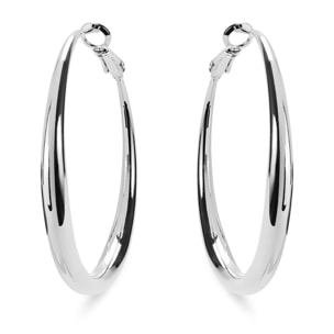 Pendientes Lux by Lux acabados en Rodio