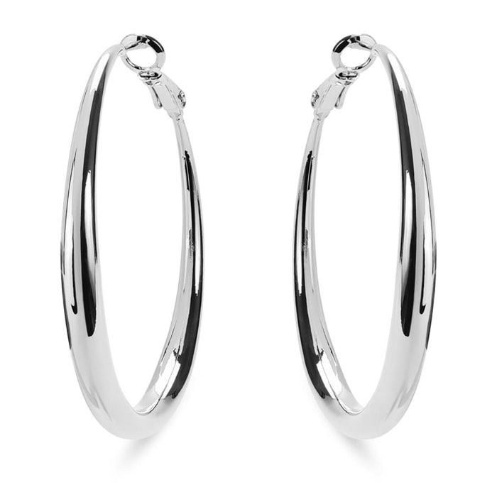 Pendientes Lux by Lux acabados en Rodio