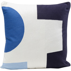 Coussin Forma bleu et blanc Kare Design