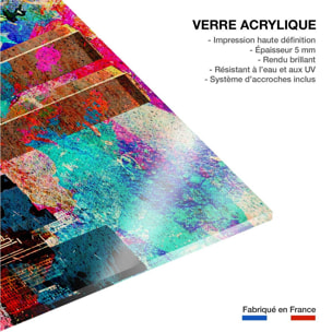 Tableau Affiche illustration graffiti new york Tableau plexiglas