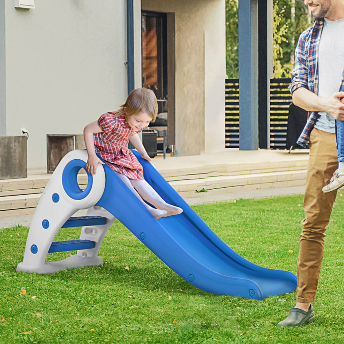 Tobogán Infantil con Escalera y Rampa Azul