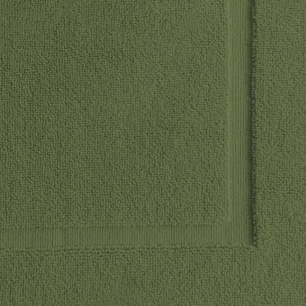 Tapis de bain pur coton 850 g/m² uni vert Vitae sauge