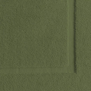 Tapis de bain pur coton 850 g/m² uni vert Vitae sauge