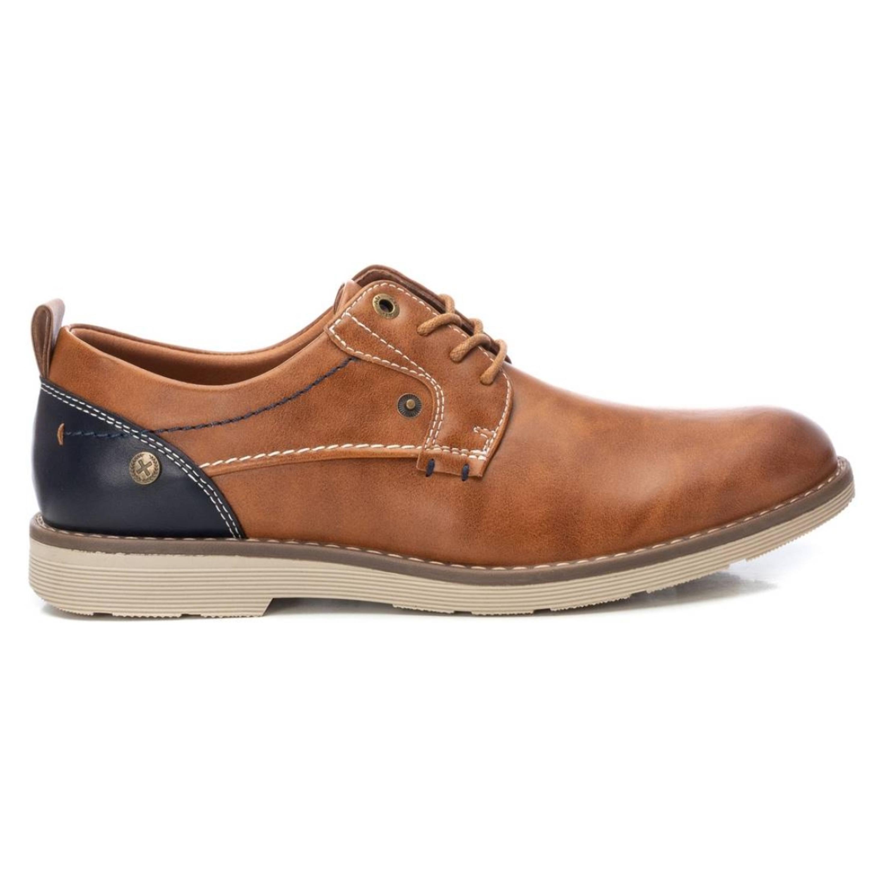 Zapato blucher/derby camel