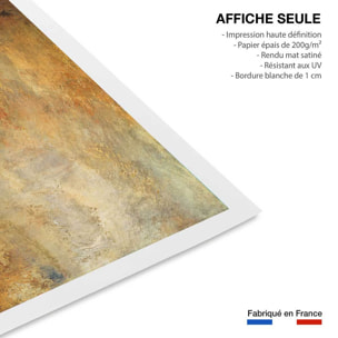 Poster Soleil couchant sur un lac - Joseph Mallord William Turner Affiche seule