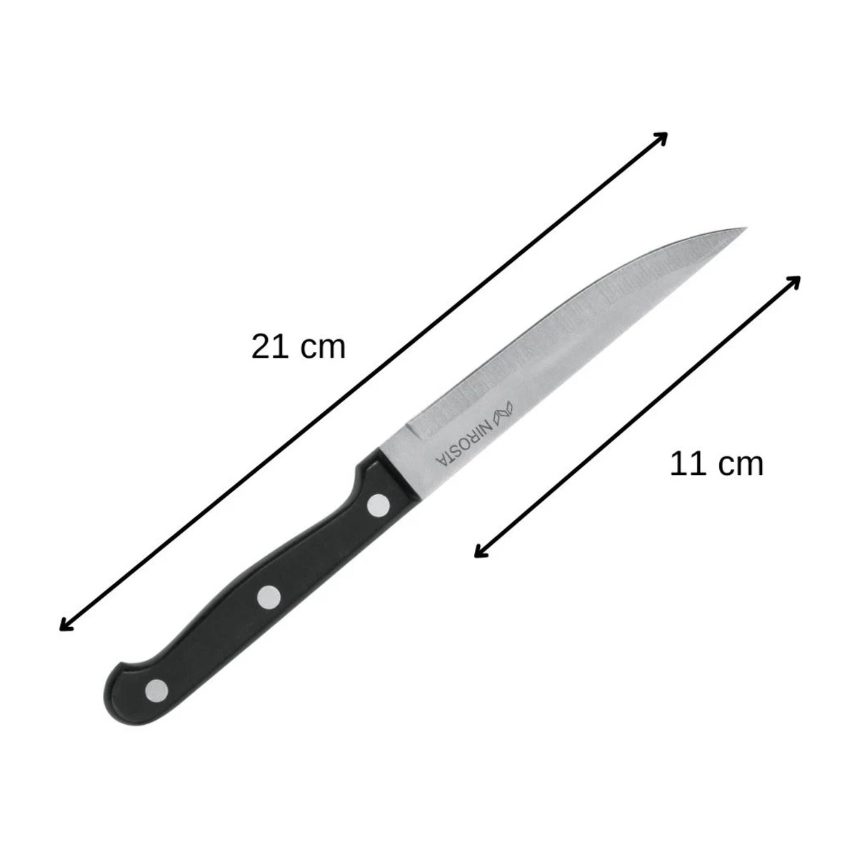 Lot de 6 couteaux à steak Nirosta Mega 21 cm