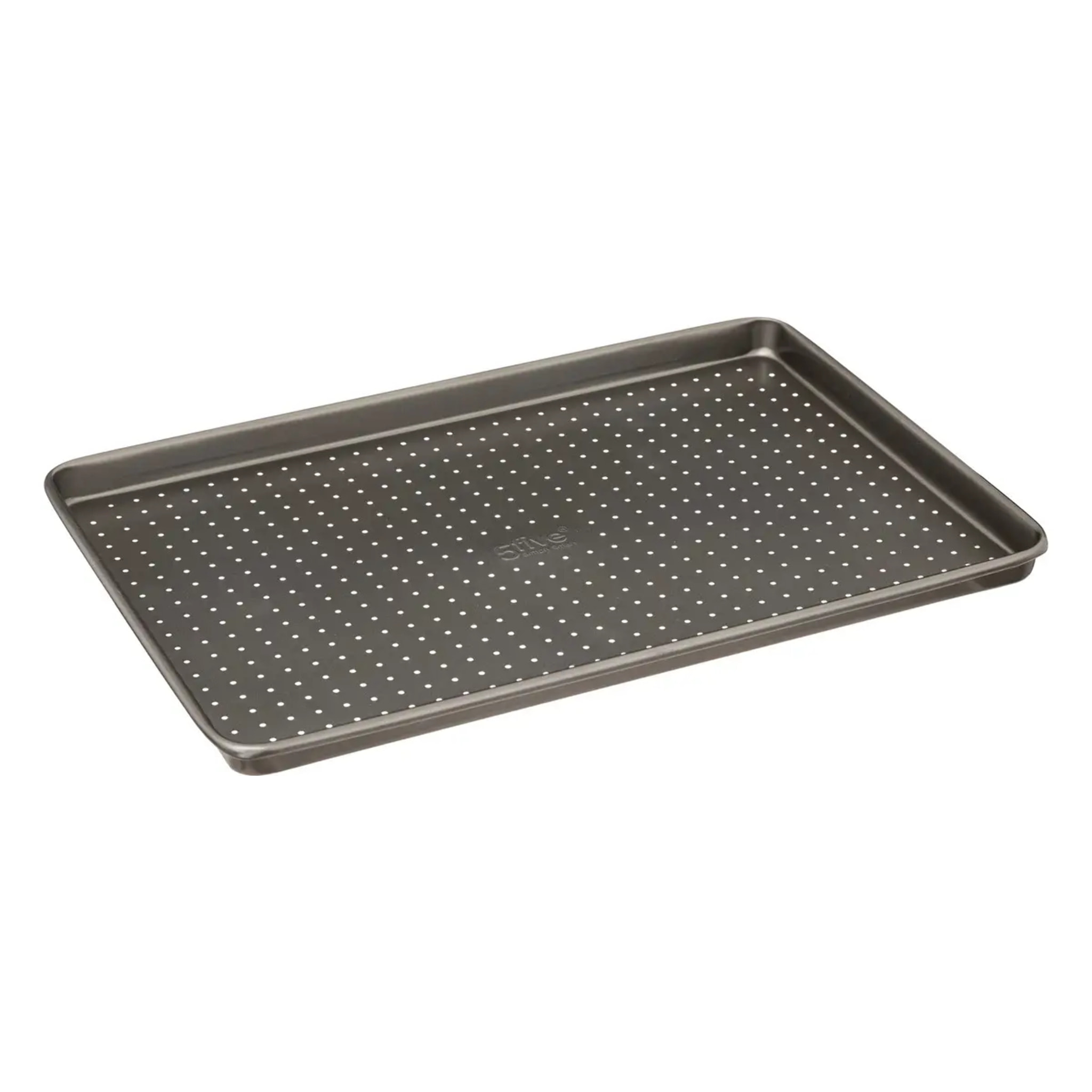 Plat cuisson rectangle perforé 39x27cm