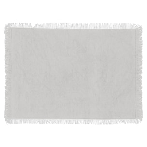 Set de table à franges - Blanc