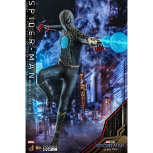 Spider-man: No Way Home Movie Masterpiece Action Figura 1/6 Spider-man (black & Gold Suit) 30 Cm Hot Toys