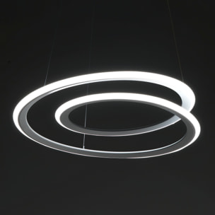 Suspension Tomasucci SPIRAL, en polypropylène et silicone, blanc