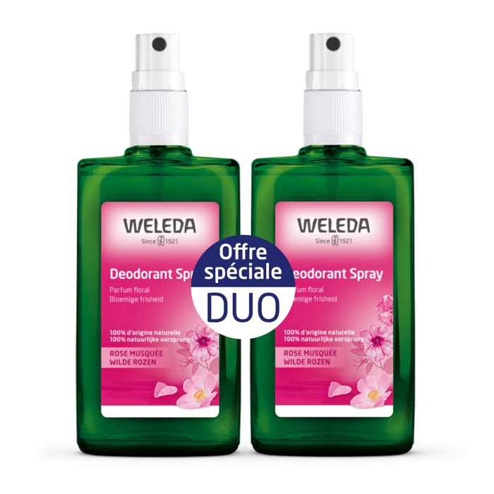 WELEDA - Duo Déodorant à la Rose musquée - 2x100 ml