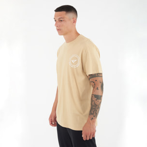 T-shirt in cotone da uomo TRAVELER beige