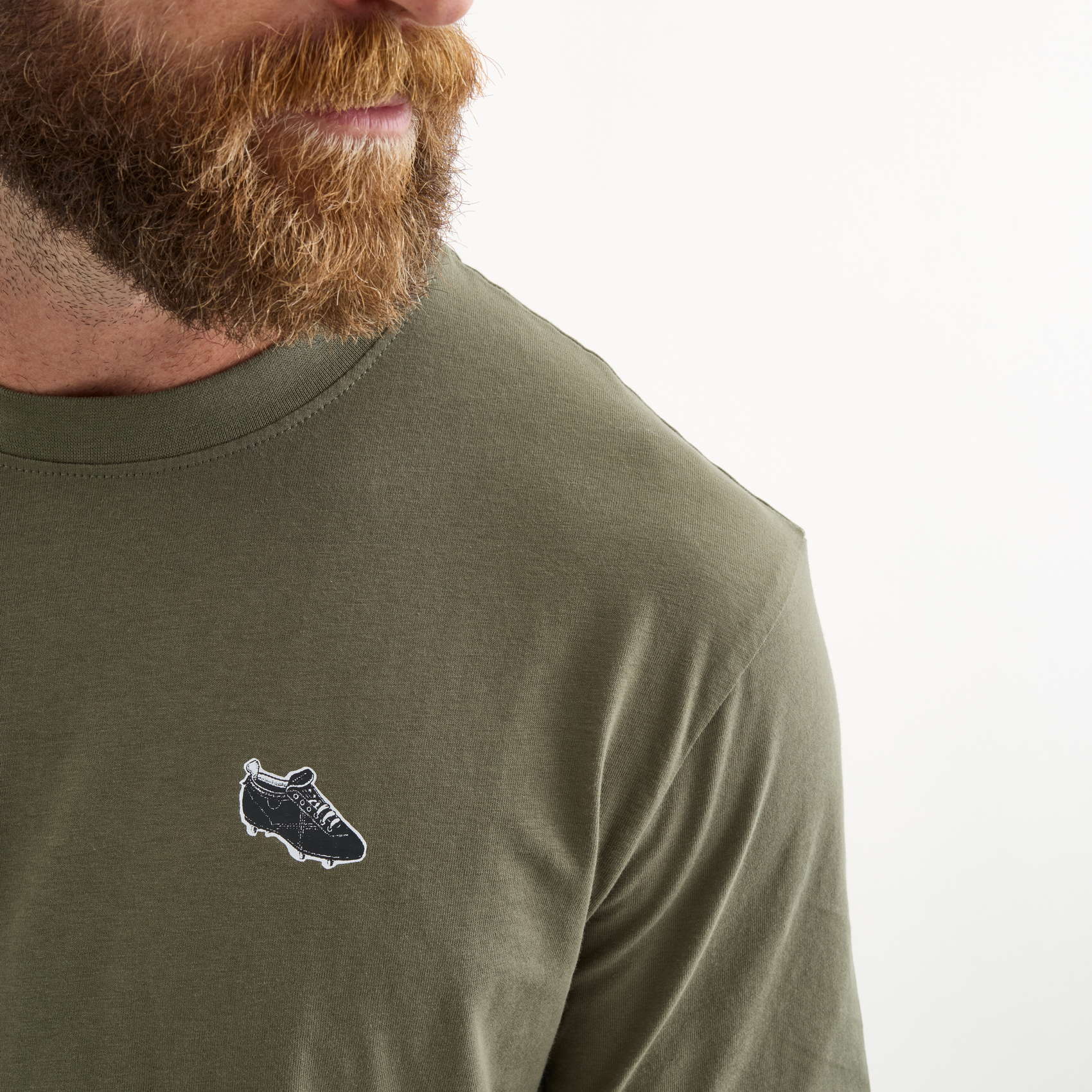 Camiseta MUNICH Brench lifestyle hombre de algodón orgánico khaki