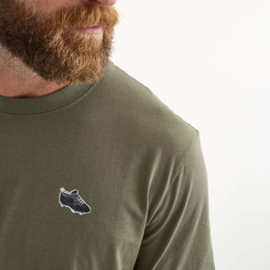 Camiseta MUNICH Brench lifestyle hombre de algodón orgánico khaki