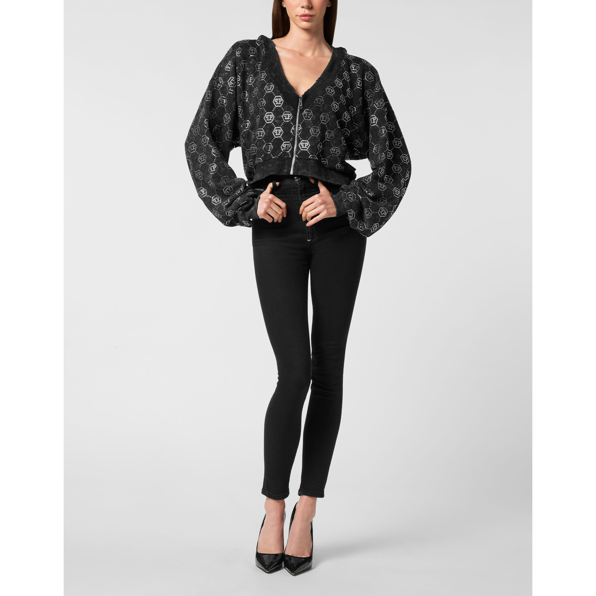 PHILIPP PLEIN Sudadera con capucha MONOGRAM