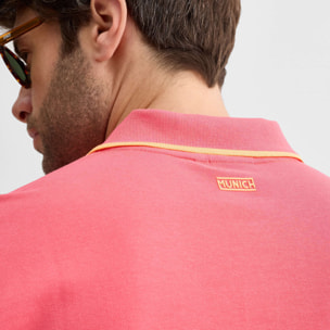 Polo MUNICH slam lifestyle de algodón rosa