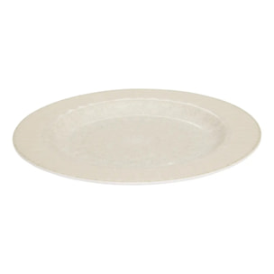 Assiette plate Solene D28cm beige