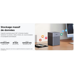 Serveur NAS UGREEN 4 baies DH4300 Plus Gris