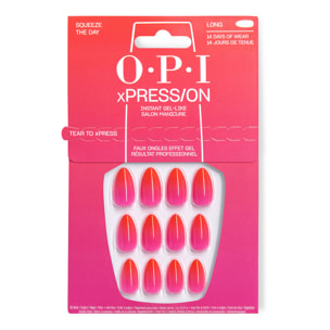 xPRESS-ON - Squeeze the Day - Faux ongles réutilisables, effet gel - OPI