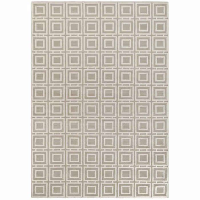 Tapis salon motif géométrique, design graphique et original, confort