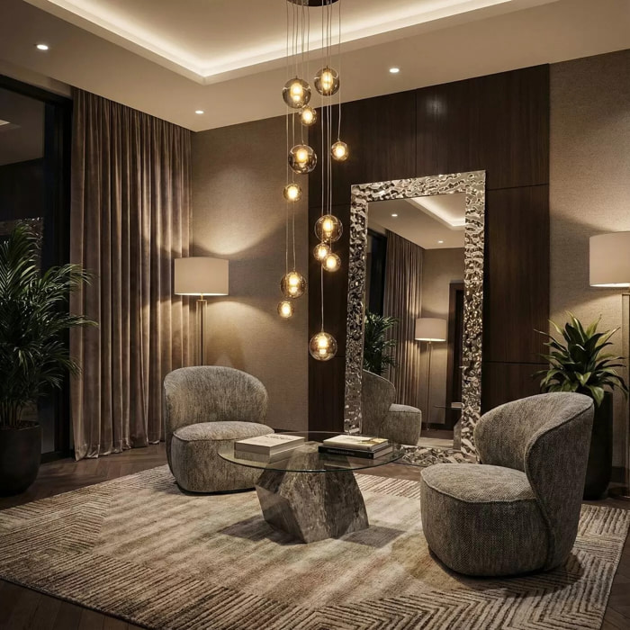 Fauteuil pivotant Ellie gris Kare Design