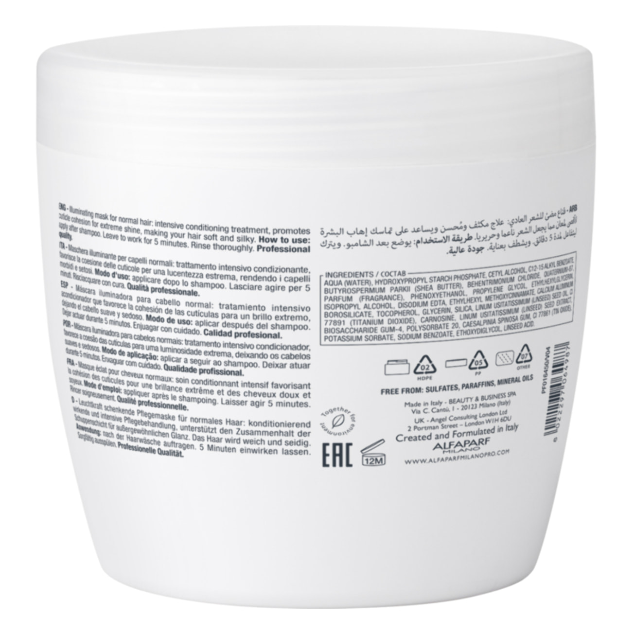 ALFAPARF MILANO Semi Di Lino Illuminating Mask 500ml