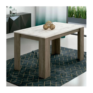 Mesa de comedor Berta 140 Trufa - Cañón blanco