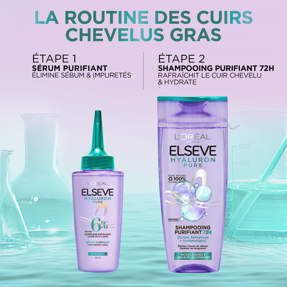 L'Oréal Paris Elseve Hyaluron Pure Sérum Purifiant Cuir Chevelu Gras 102ml