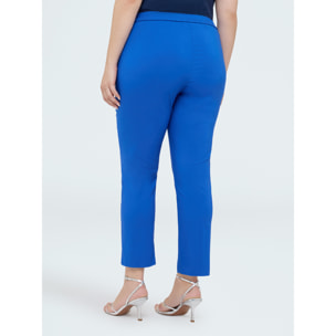 Fiorella Rubino - Pantalones modelo New York - Azul aciano