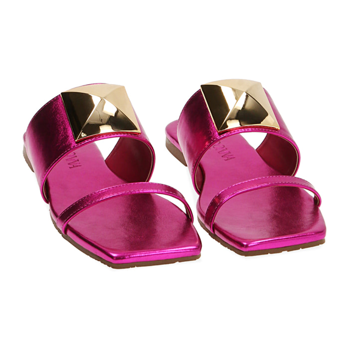 Ciabatte fucsia laminate