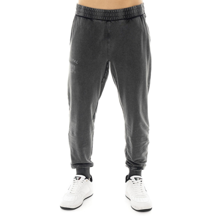 Pantalone da uomo non garzato in tessuto lavato Leone Old Wash