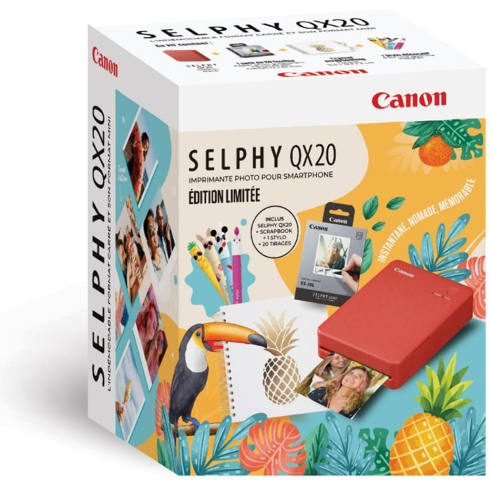 Imprimante photo portable CANON KIT QX20 summer 2026