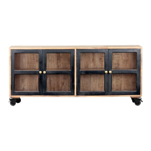 Credenza industrial Manny in legno di mango