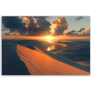 Tableau mer Coucher de soleil sur les lagunes Tableau alu Dibond