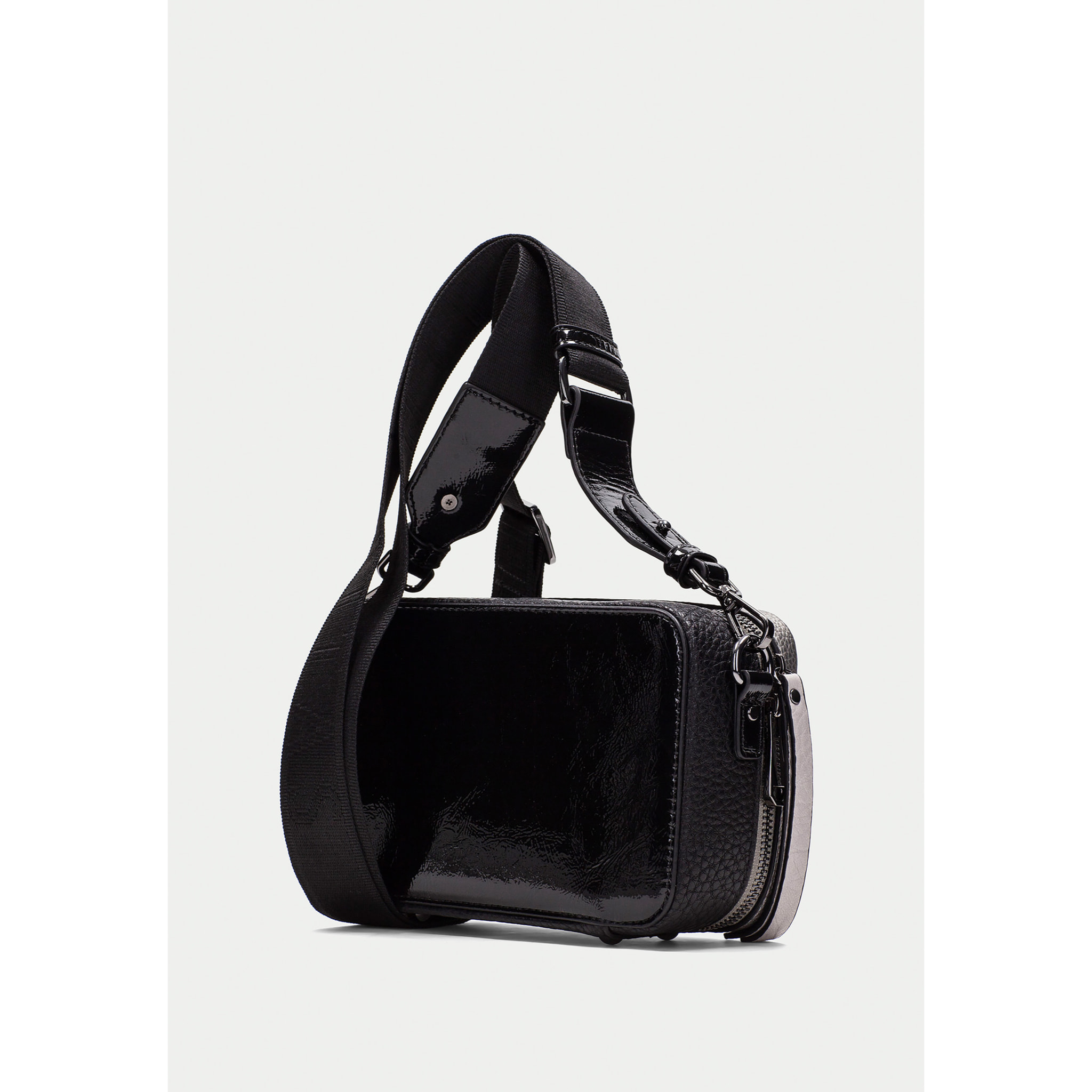 Bandolera  Negro plomo 20cm x 12cm x 7cm