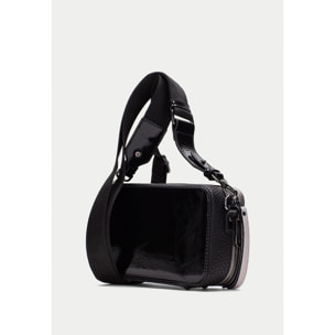 Bandolera  Negro plomo 20cm x 12cm x 7cm