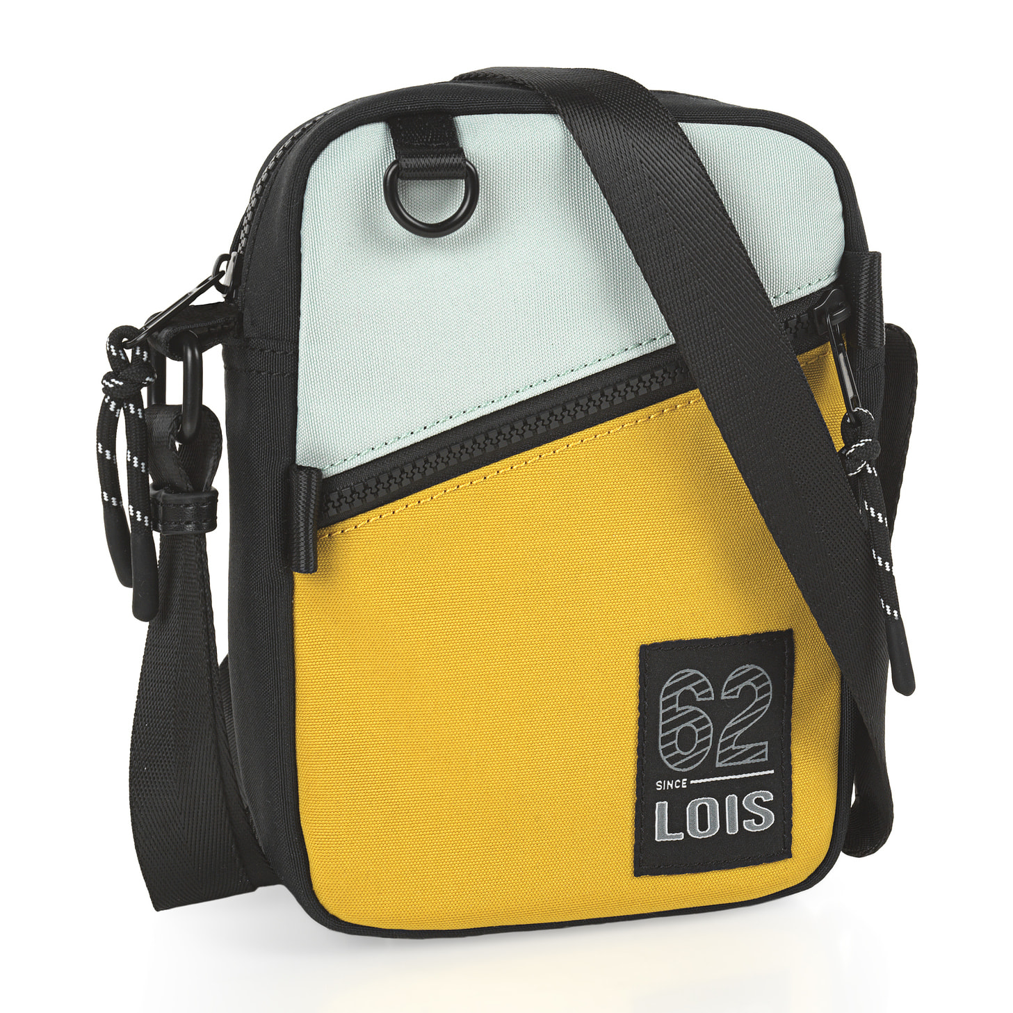 Bandolera Hombre Vegana Lois Cedar Mostaza-Menta