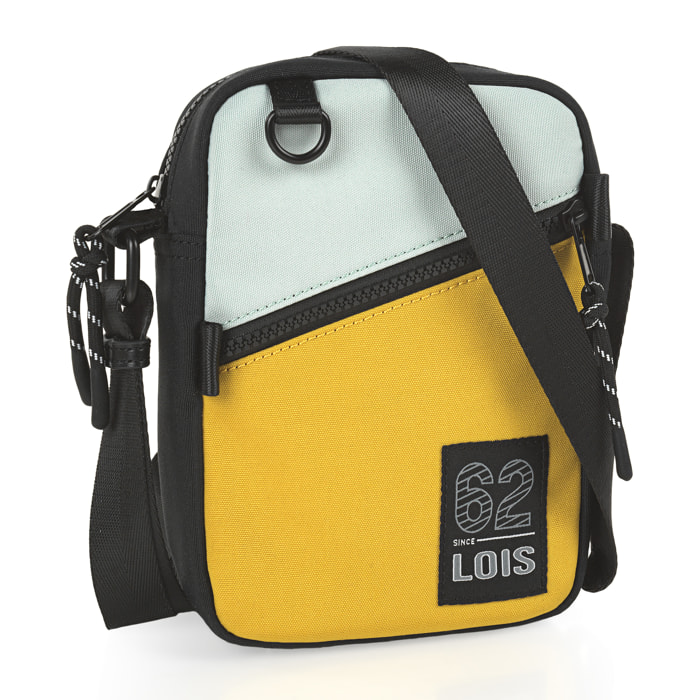 Bandolera Hombre Vegana Lois Cedar Mostaza-Menta