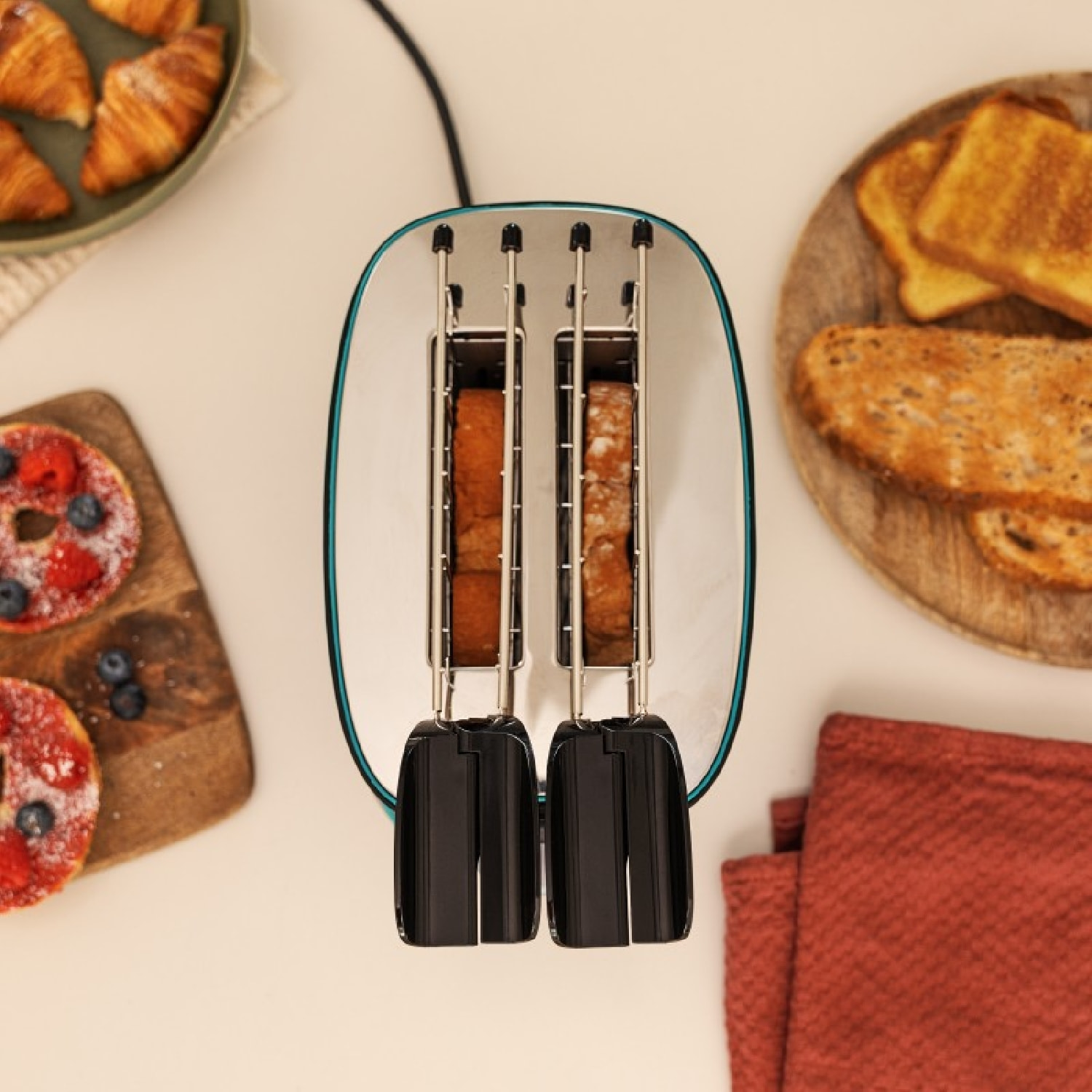 Cecotec Grille-pain vertical Toast&Taste Double B