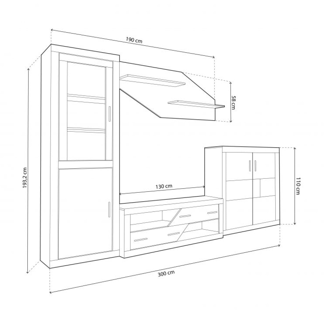 Salón Nuka V10 Cambria - Blanco