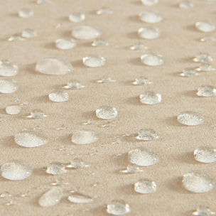 Fauteuil chauffeuse en velours style contemporain 3 places beige