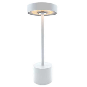 Lampe de table sans fil ROBY Blanc H30cm