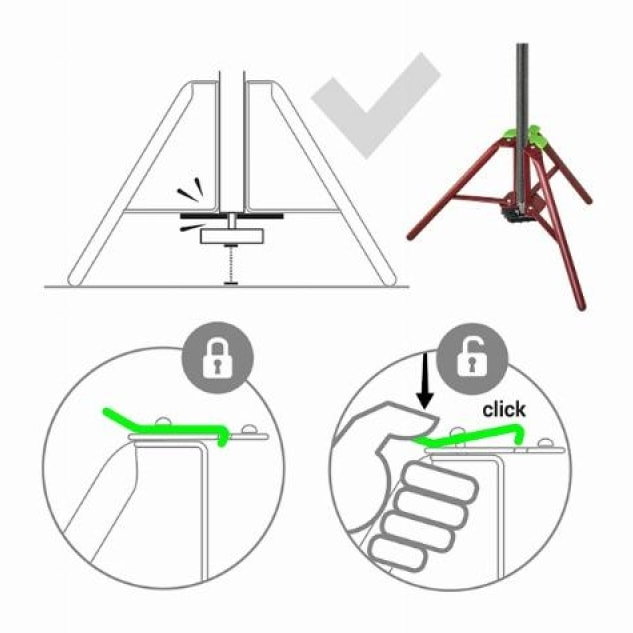 Trépied PIHER EtaiTop - 300 kg max - 34050