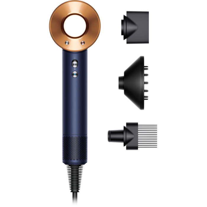 Sèche-cheveux Dyson Supersonic™ Bouclés à frisés (Bleu de Prusse/Cuivré)