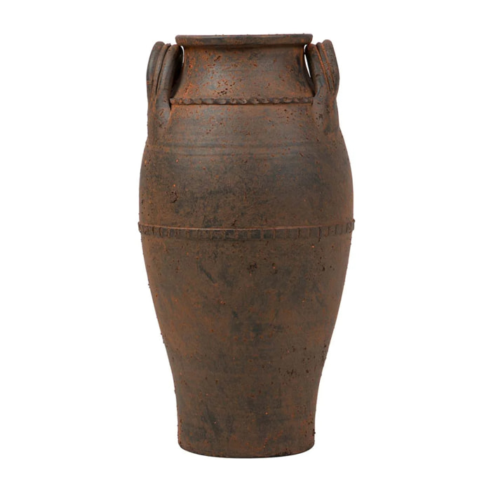 Florero Ceramica Marron 32x32x60 Cm