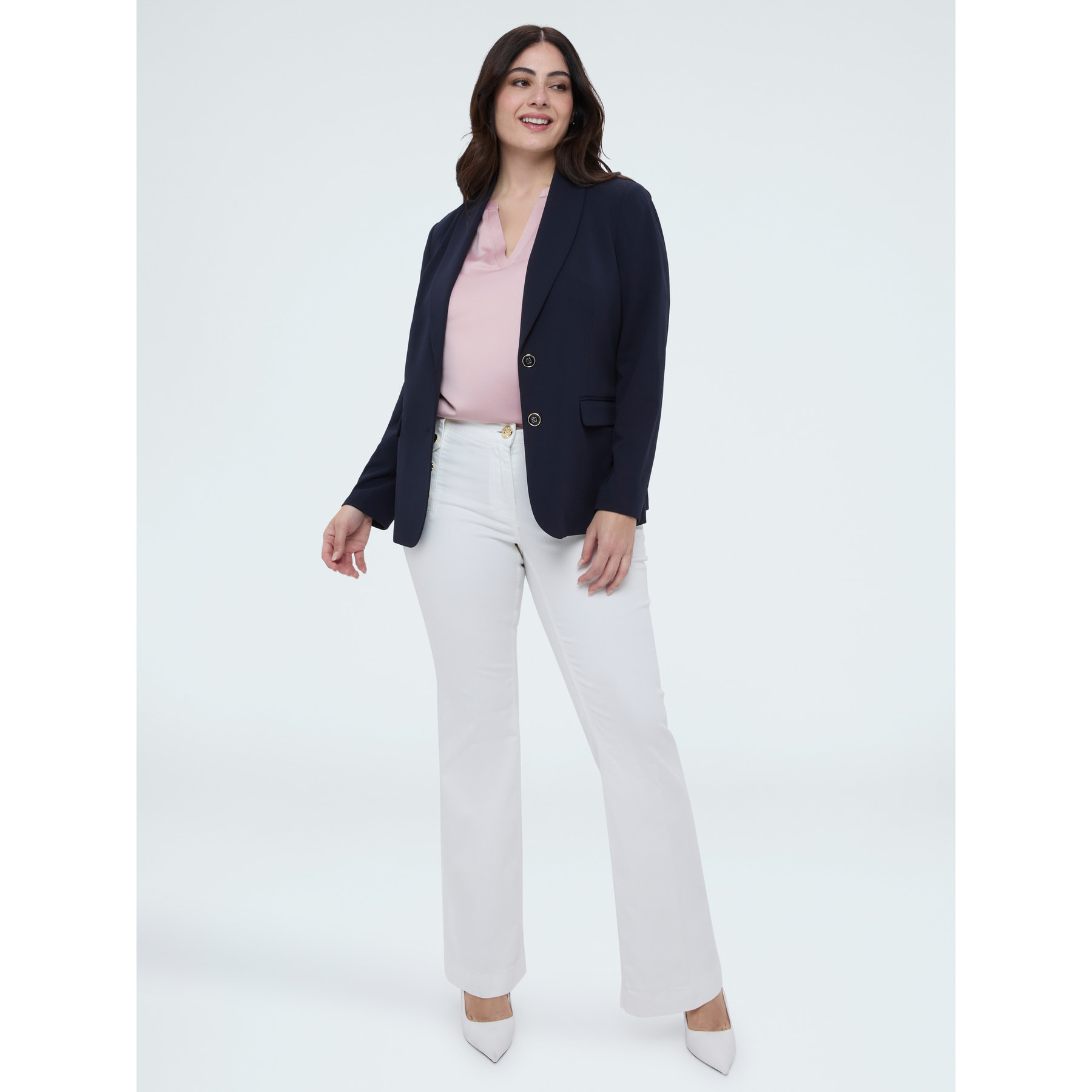 Fiorella Rubino - Camiseta bimaterial en mezcla de viscosa - Rosa