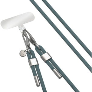 Cordon téléphone FORCE CASE Cordon Verte détails silver