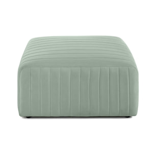 Nova - pouf modulable - en velours - Bleu